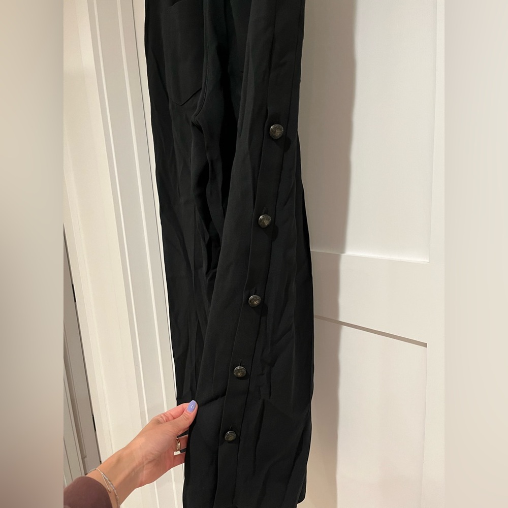 Maiyet silk side button slouch pants